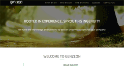 Desktop Screenshot of genzeon.com