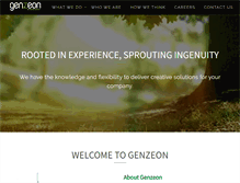 Tablet Screenshot of genzeon.com
